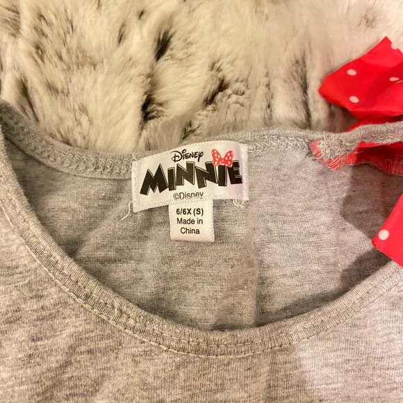 Girls Disney Minnie Mouse Polka Dot Bow sequined Tank Top - Picture 4 of 11